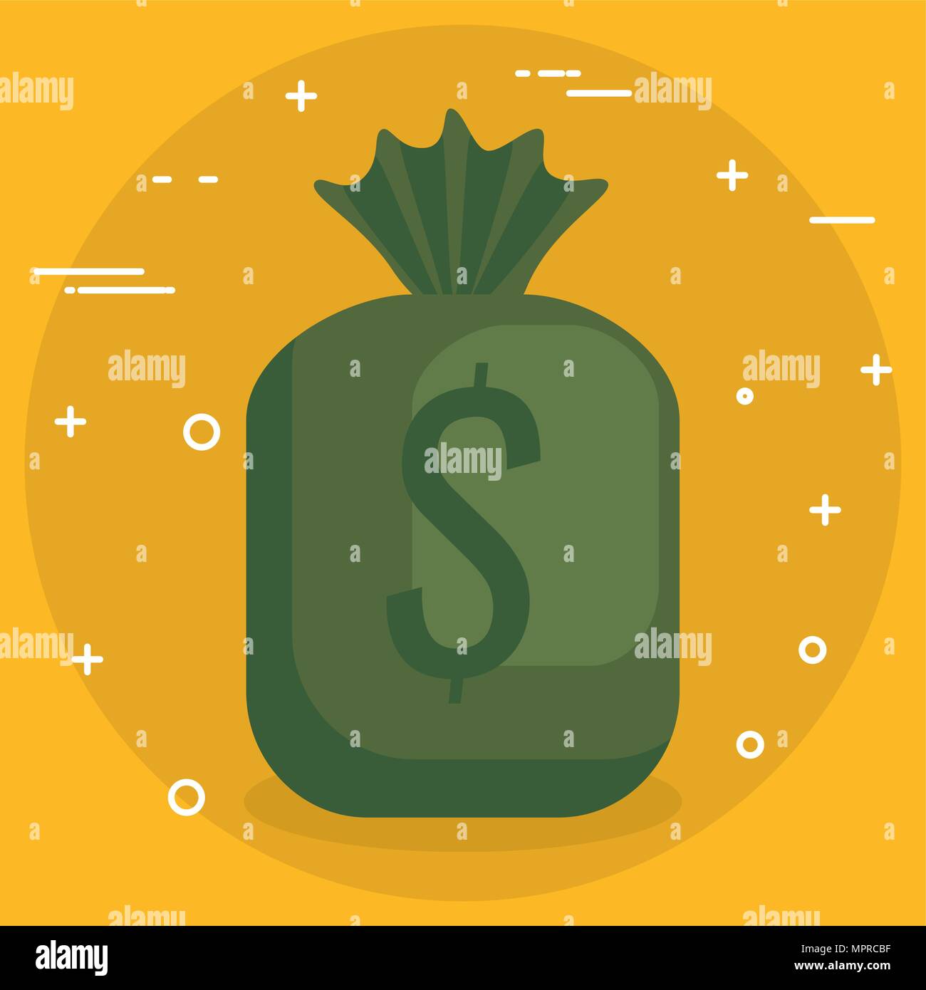 money bag isolated icon Stock Vector Image & Art - Alamy