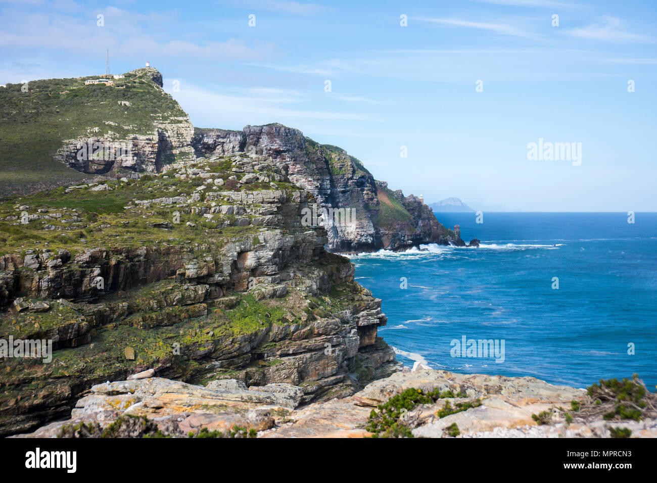 Africa, South Africa, Western Cape, Cape Point at Cape of good hope, light houses Stock Photo