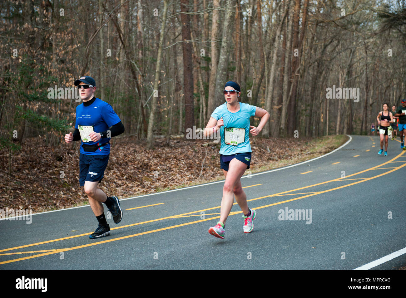 Jennifer Fraley Right Runs The Course During The Marine Corps 