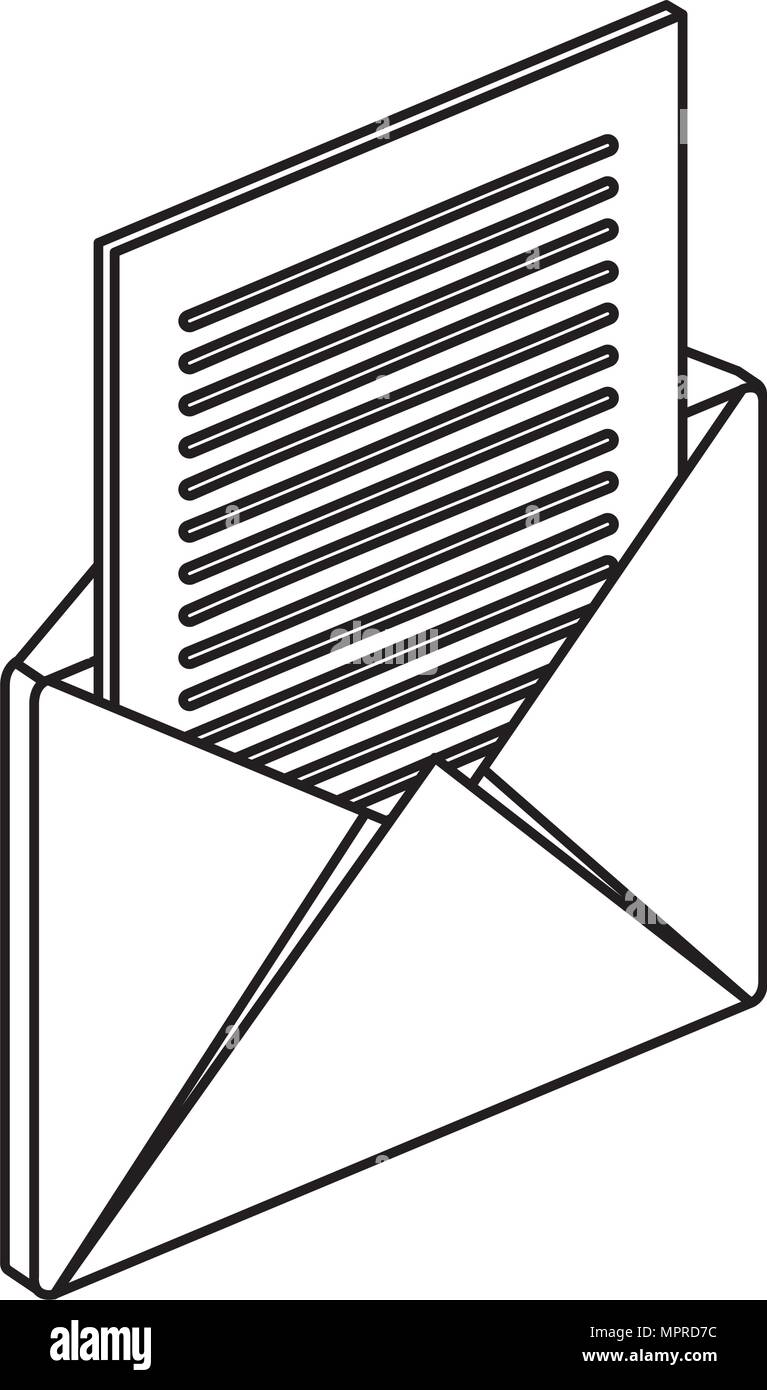 envelope mail isometric icon Stock Vector Image & Art - Alamy