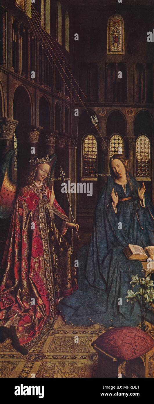 'The Annunciation', 1434-1436. Artist: Jan van Eyck. Stock Photo