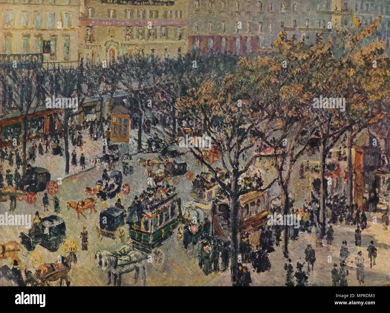 'Boulevard Montmartre', 1897. Artist: Camille Pissarro. Stock Photo