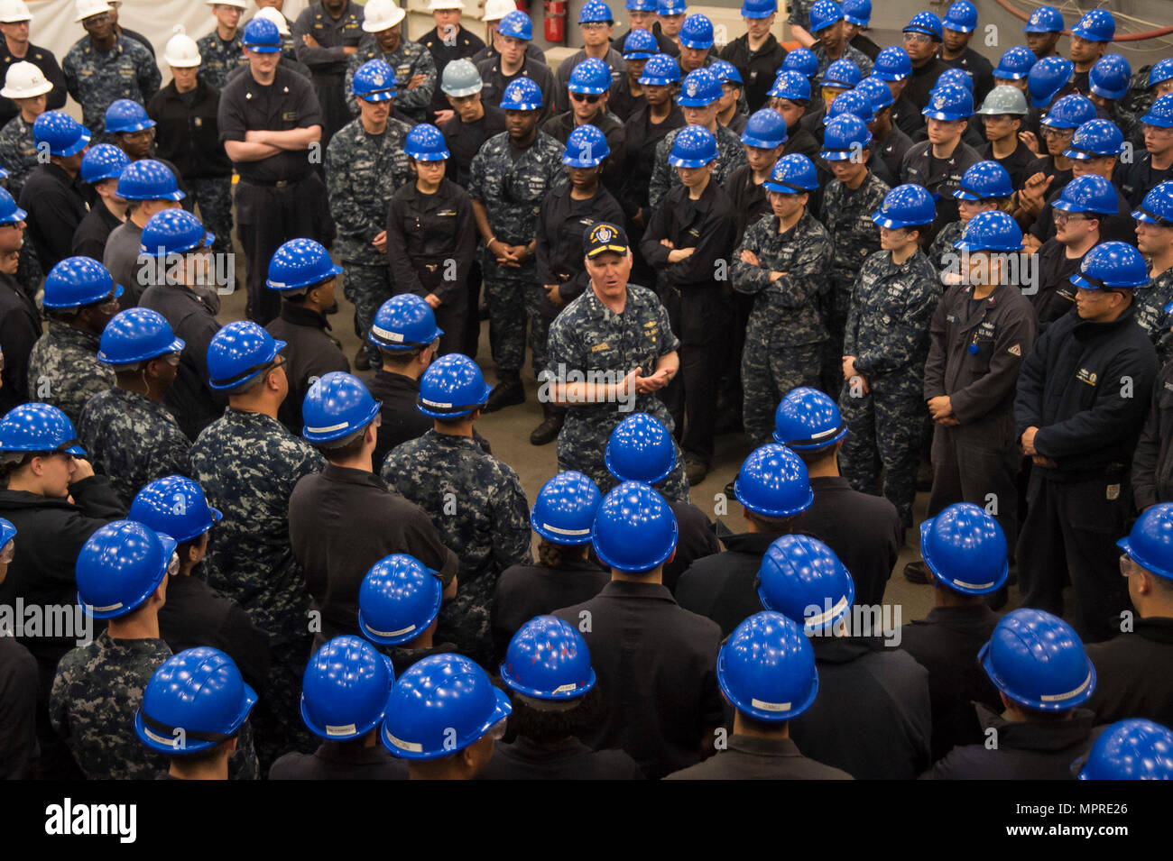 170411-N-BB269-355 SASEBO, Japan (April 11, 2017) Vice Adm. Tom Rowden ...