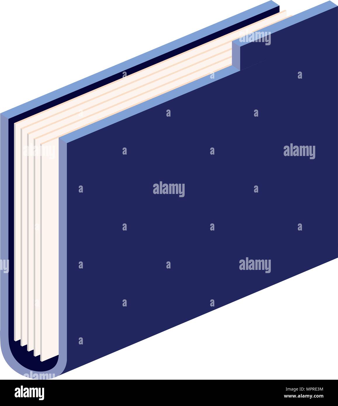 file folder isometric icon Stock Vector