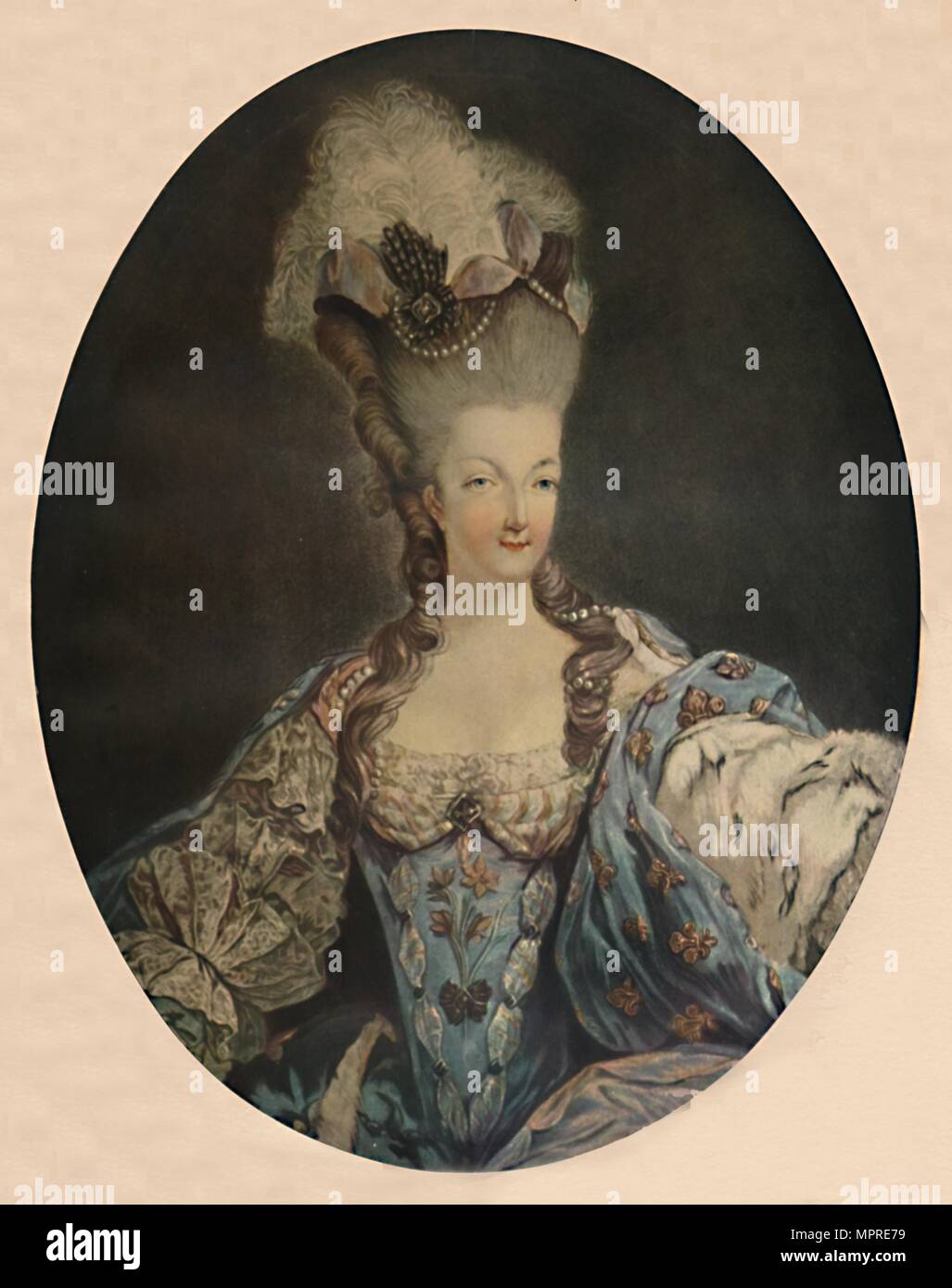 'Marie Antoinette, Queen of France', 1777, (1913). Artist: Jean Francois Janinet. Stock Photo