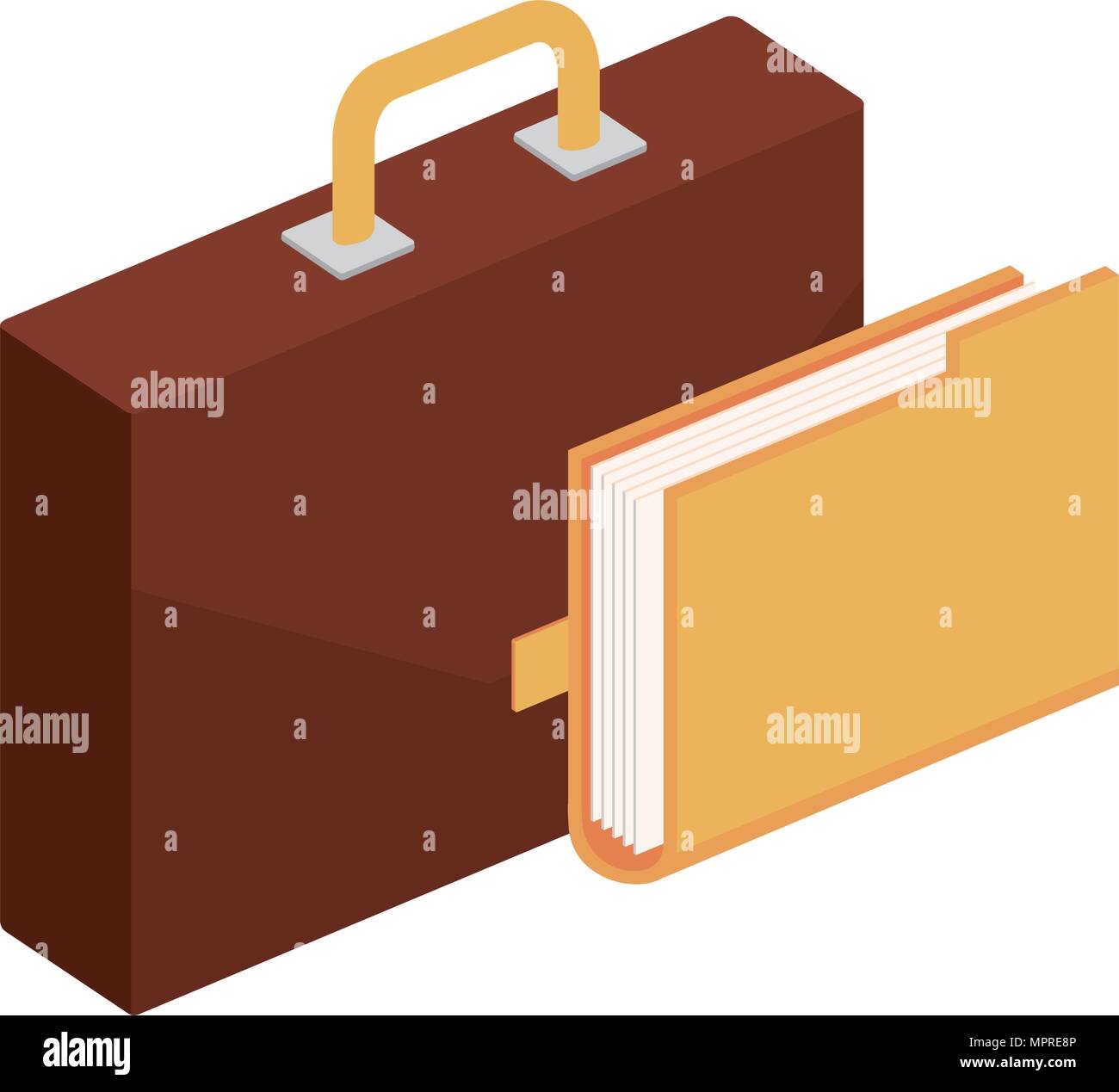 portfolio briefcase with folder isometric Stock Vector Image & Art Alamy