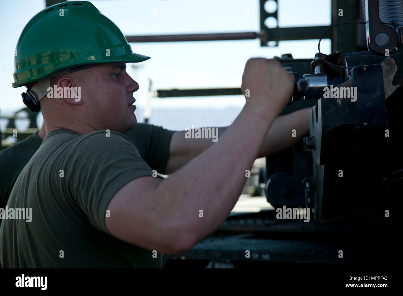 A U.S. Marine assigned to the AN/TPS59(v)3 Radar Repair Course, Marine