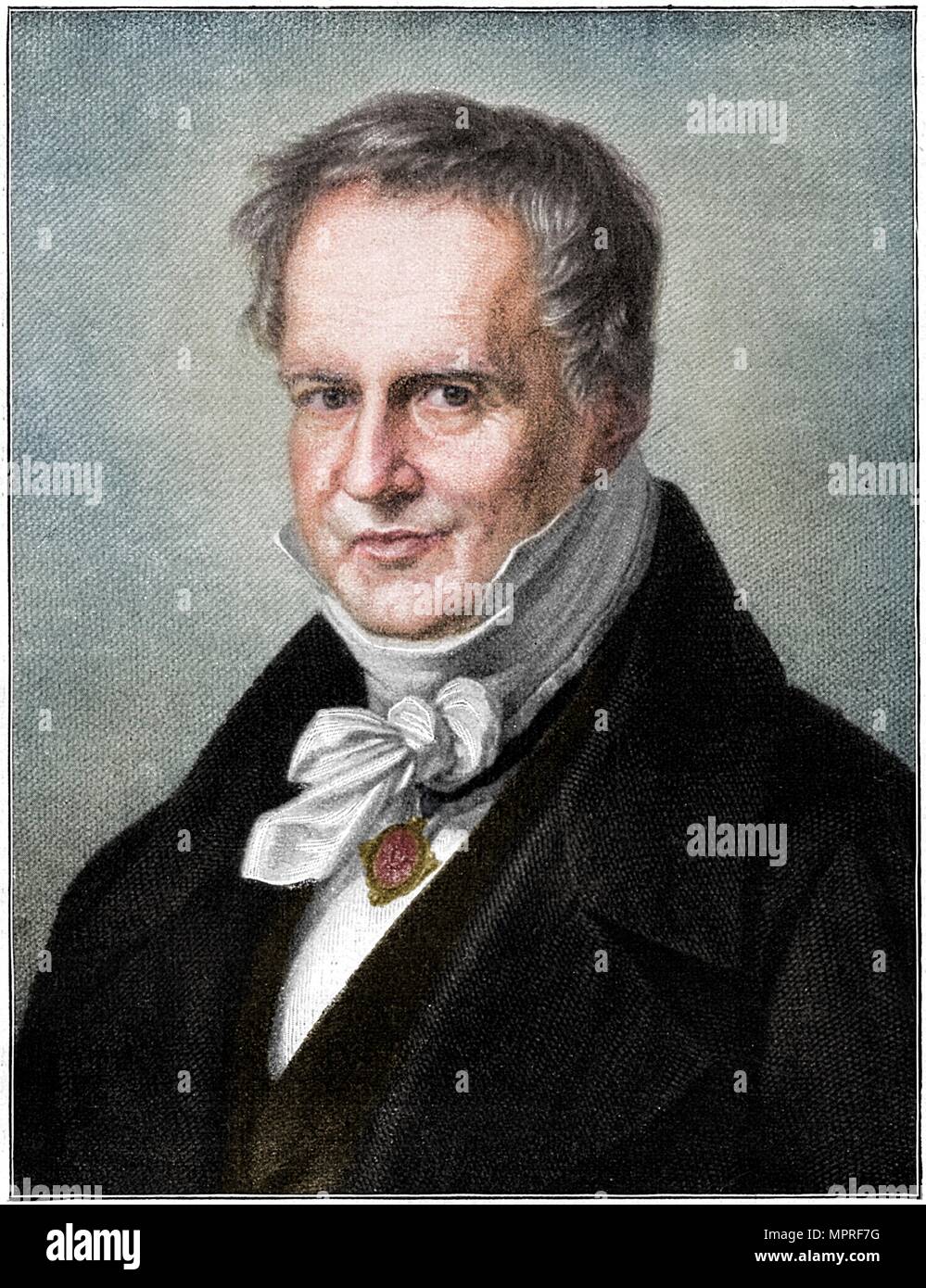 Alexander von Humboldt, Prussian naturalist and explorer, (1900). Artist: Unknown. Stock Photo
