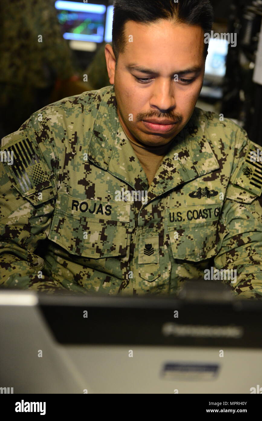 U.S. Coast Guard Petty Officer 1st Class Jonathan, an operations