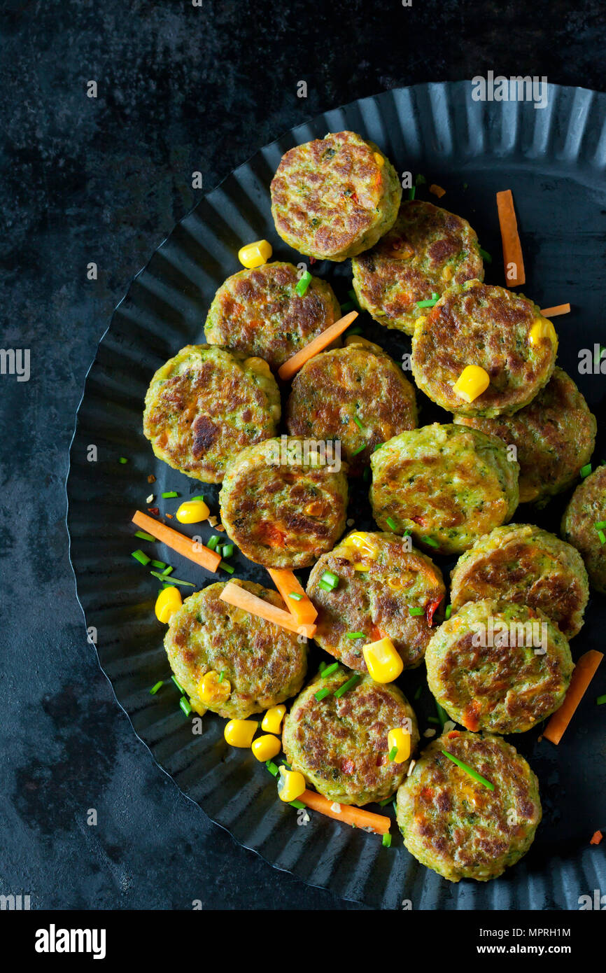Veggie burgers Stock Photo
