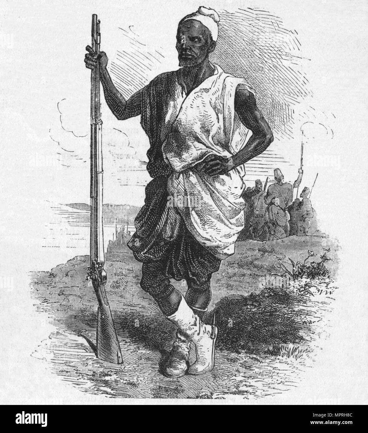 African warrior Black and White Stock Photos & Images - Alamy