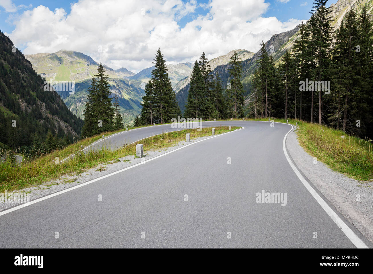 Austria, Vorarlberg, Alps, Silvretta High Alpine Road, Montafon Valley Stock Photo