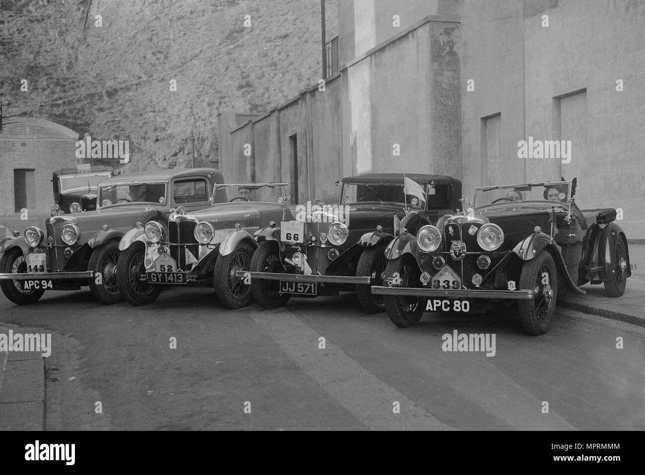ACs of WAE and CF Hurlock at the RAC Rally, 1933. Artist: Bill Brunell ...