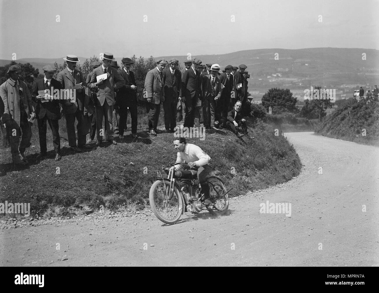 Motorcycle competing in the South Wales Auto Club Caerphilly Hillclimb