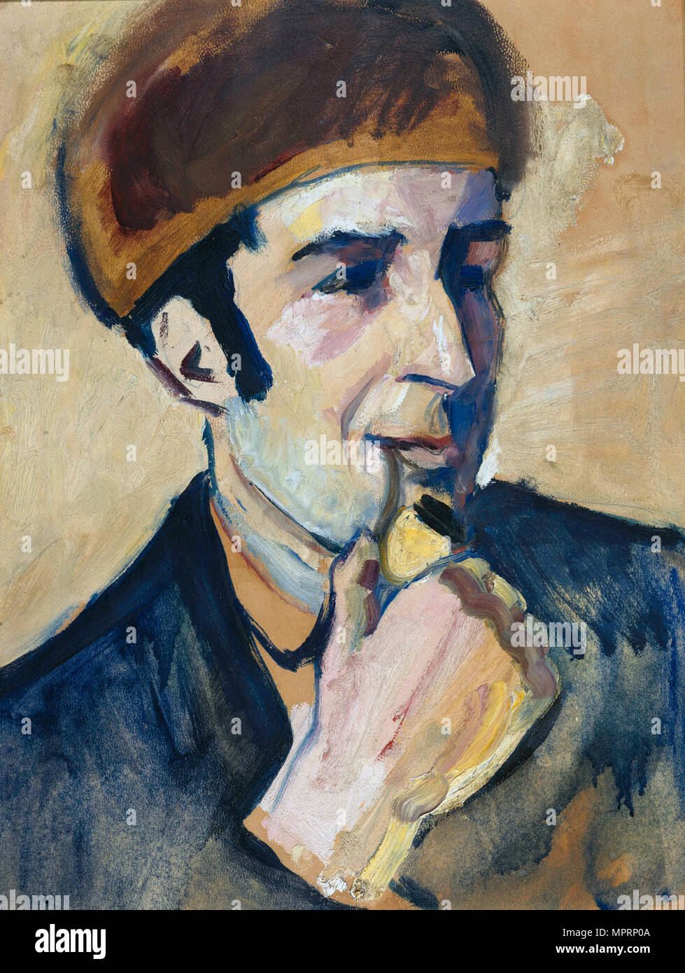 Portrait of Franz Marc, 1910. Stock Photo