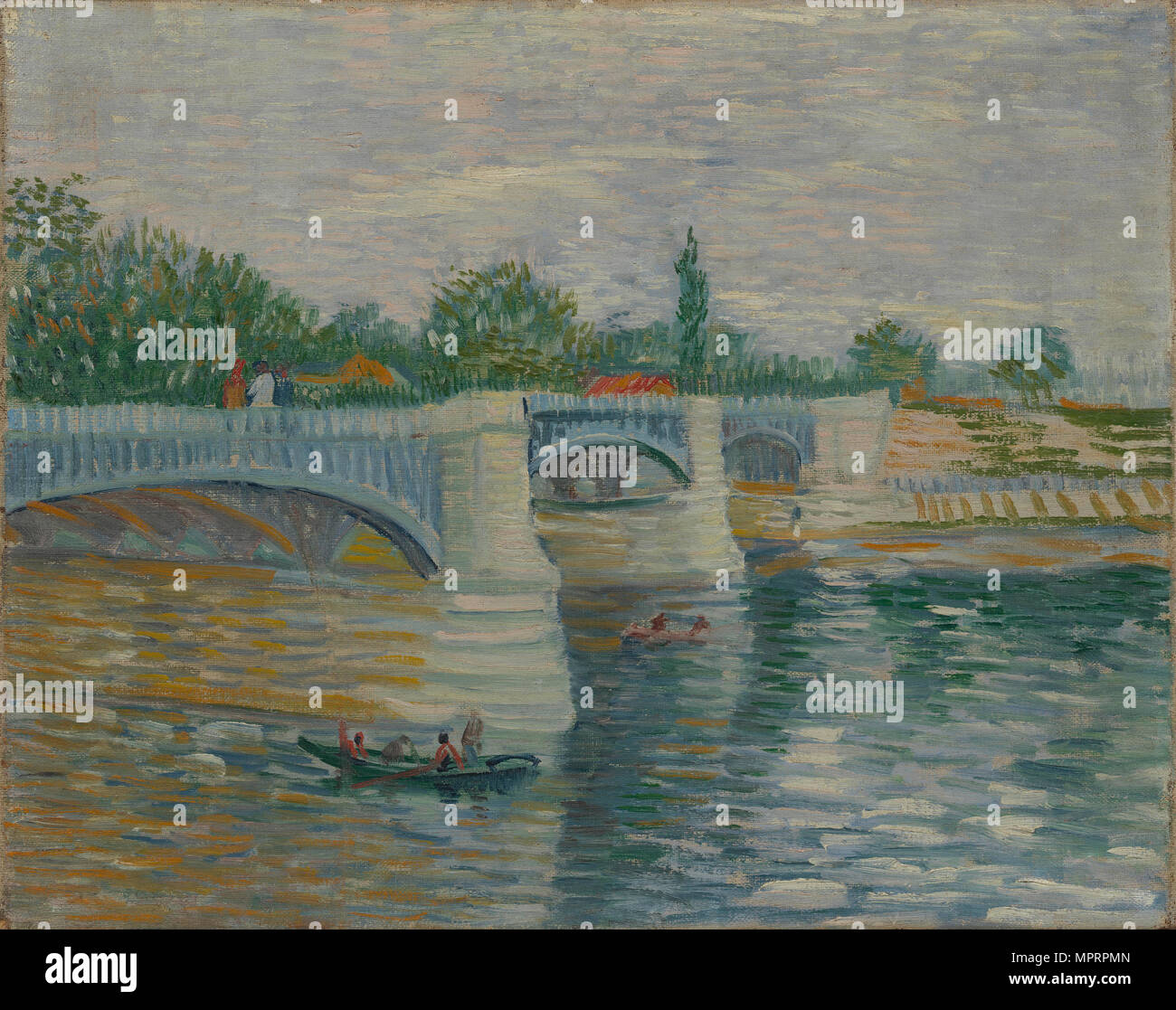 The bridge at courbevoie 1887 vincent van gogh hi-res stock