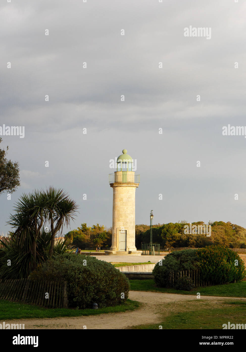 Lighthouse in Saint-Gilles-Croix-de-Vie, Vendée, France Stock Photo