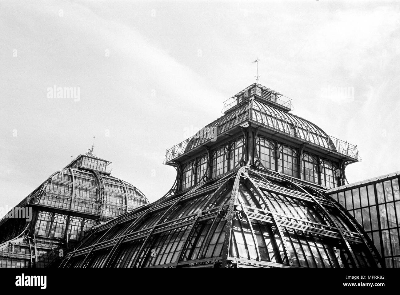 Palm House or Palmenhaus in the Schönbrunn palace gardens, Vienna, Austria. Stock Photo