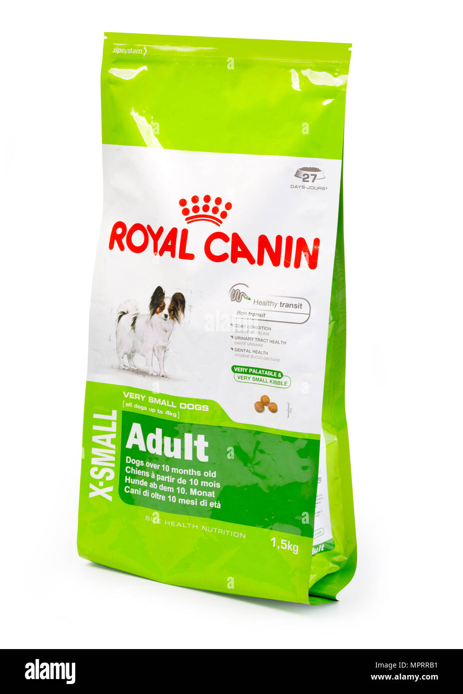 CHISINAU, MOLDOVA- Aprili 21, 2018: 1,5 KG Pack Of Royal Canin Adult Dog  Food on a White Background with clipping path Stock Photo - Alamy