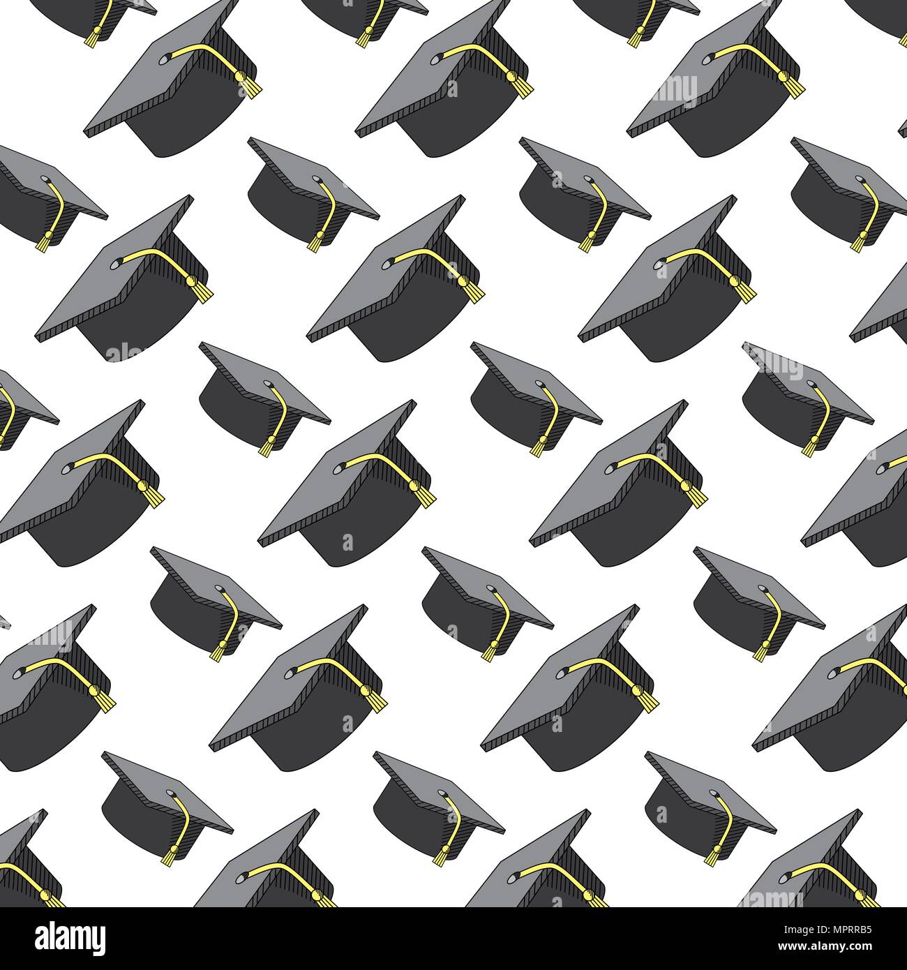graduation cap style to ceremony background Stock Vector Image & Art