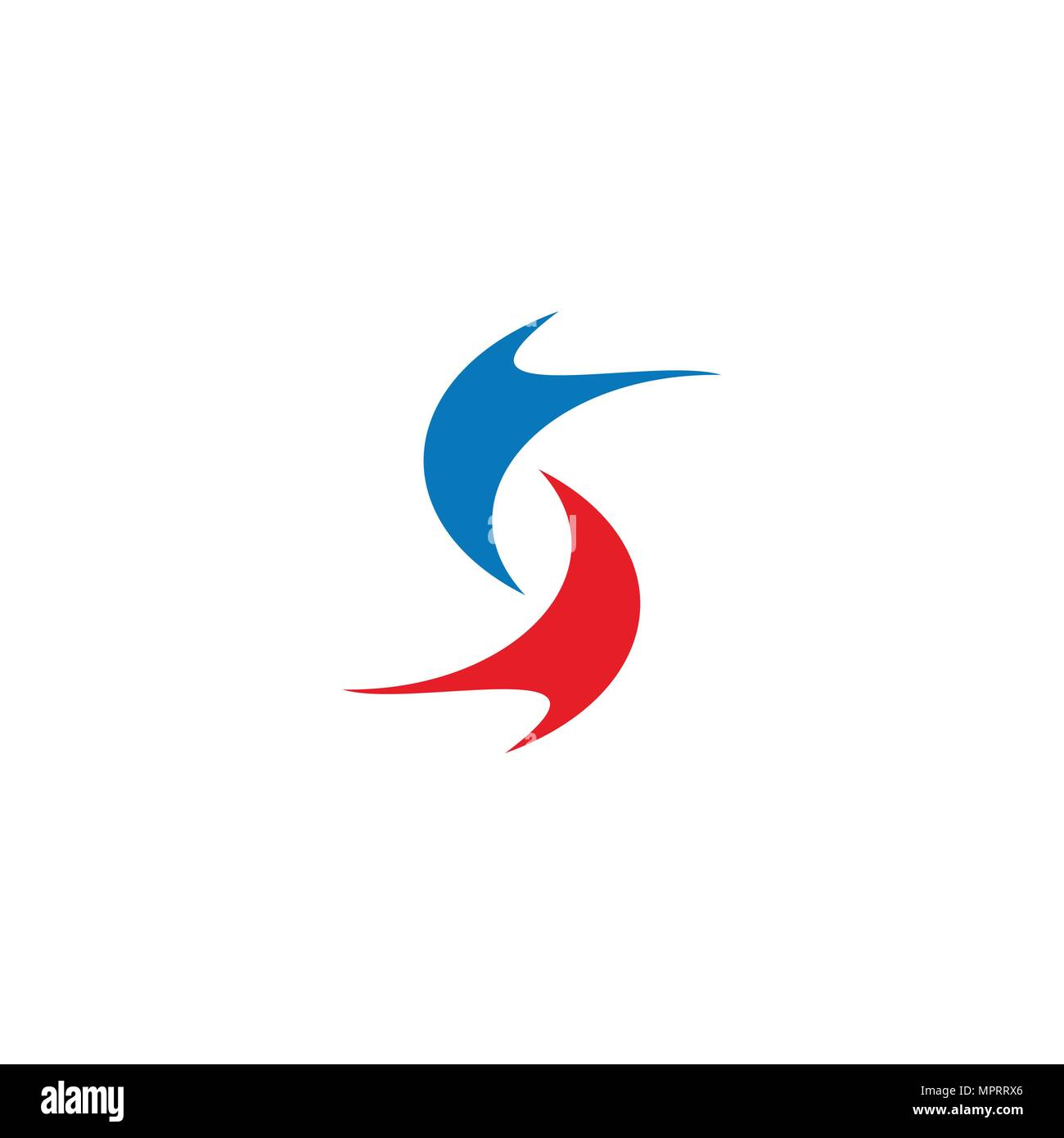 S letter logo vector, creative logo design. Stock Vector