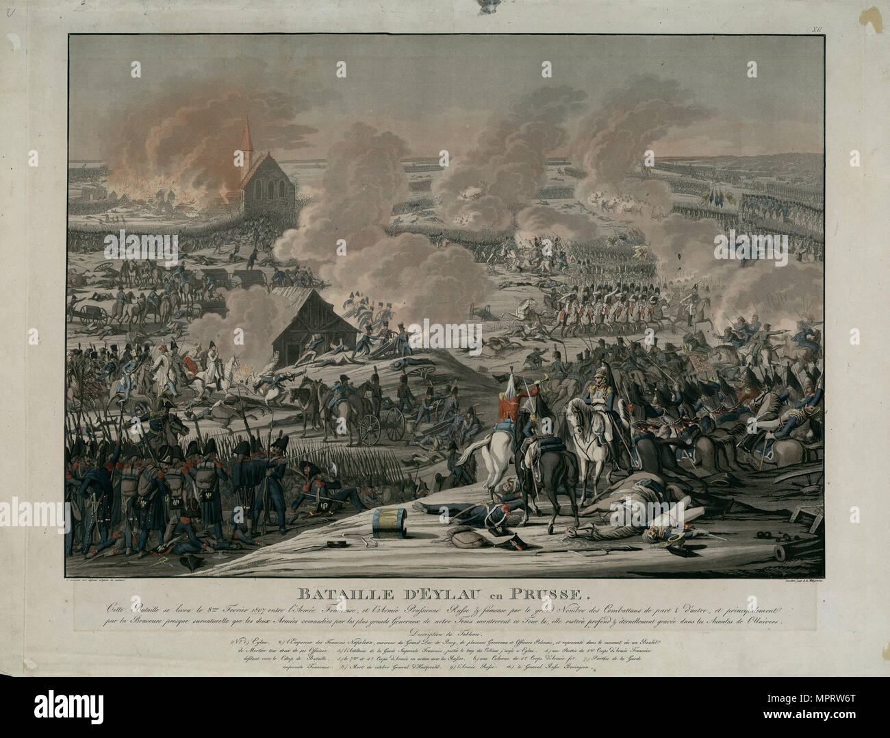 The Battle of Preussisch-Eylau on February 8, 1807 Stock Photo - Alamy