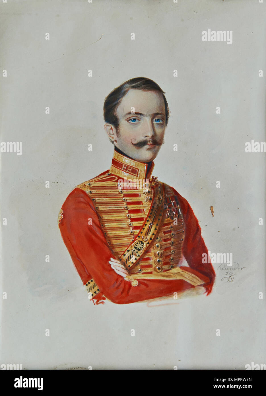 Portrait of Alexander Gavrilovich Remy (1809-1871 Stock Photo - Alamy