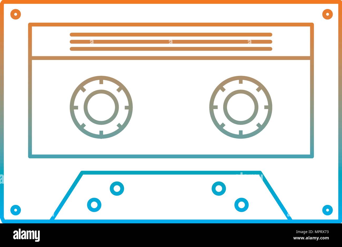 degraded line retro cassette tape audio old Stock Vector Image & Art ...