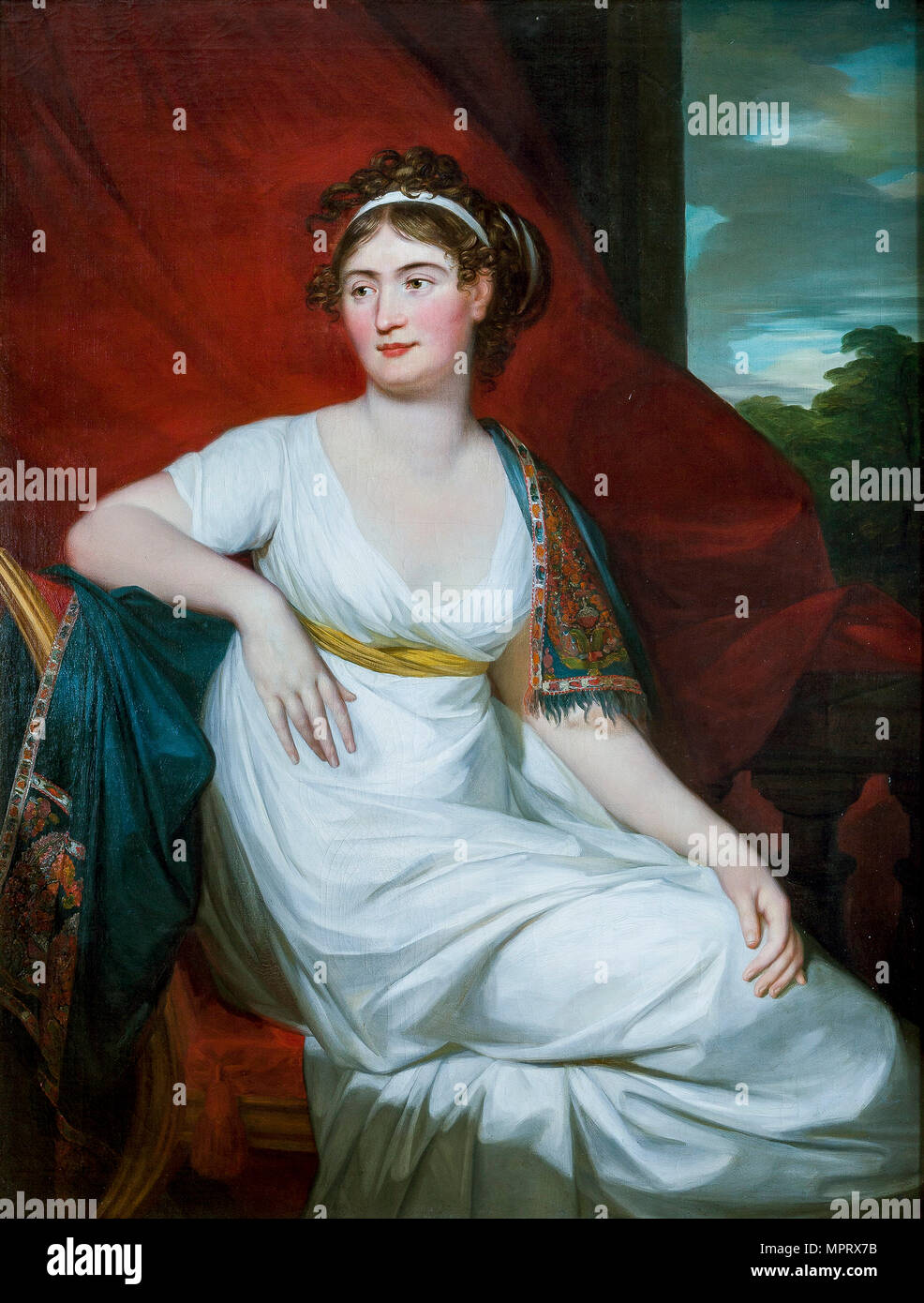 Portrait of Countess Tatyana Vasilyevna Yusupova, née von Engelhardt (1769-1841). Stock Photo
