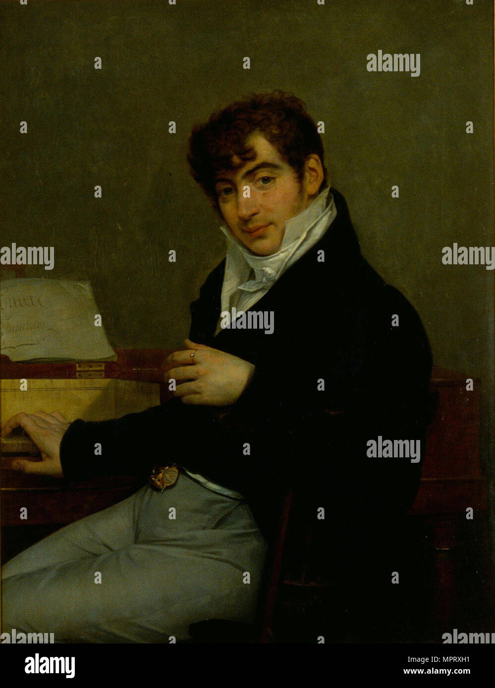 Portrait of the composer Pierre-Joseph-Guillaume Zimmermann (1785-1853). Stock Photo