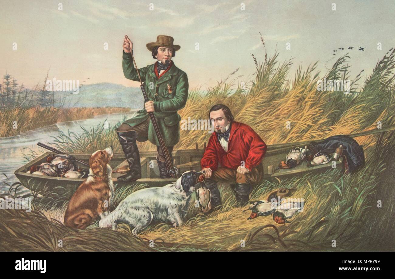 American Hunting Scenes. A Good Chance, Currier & Ives