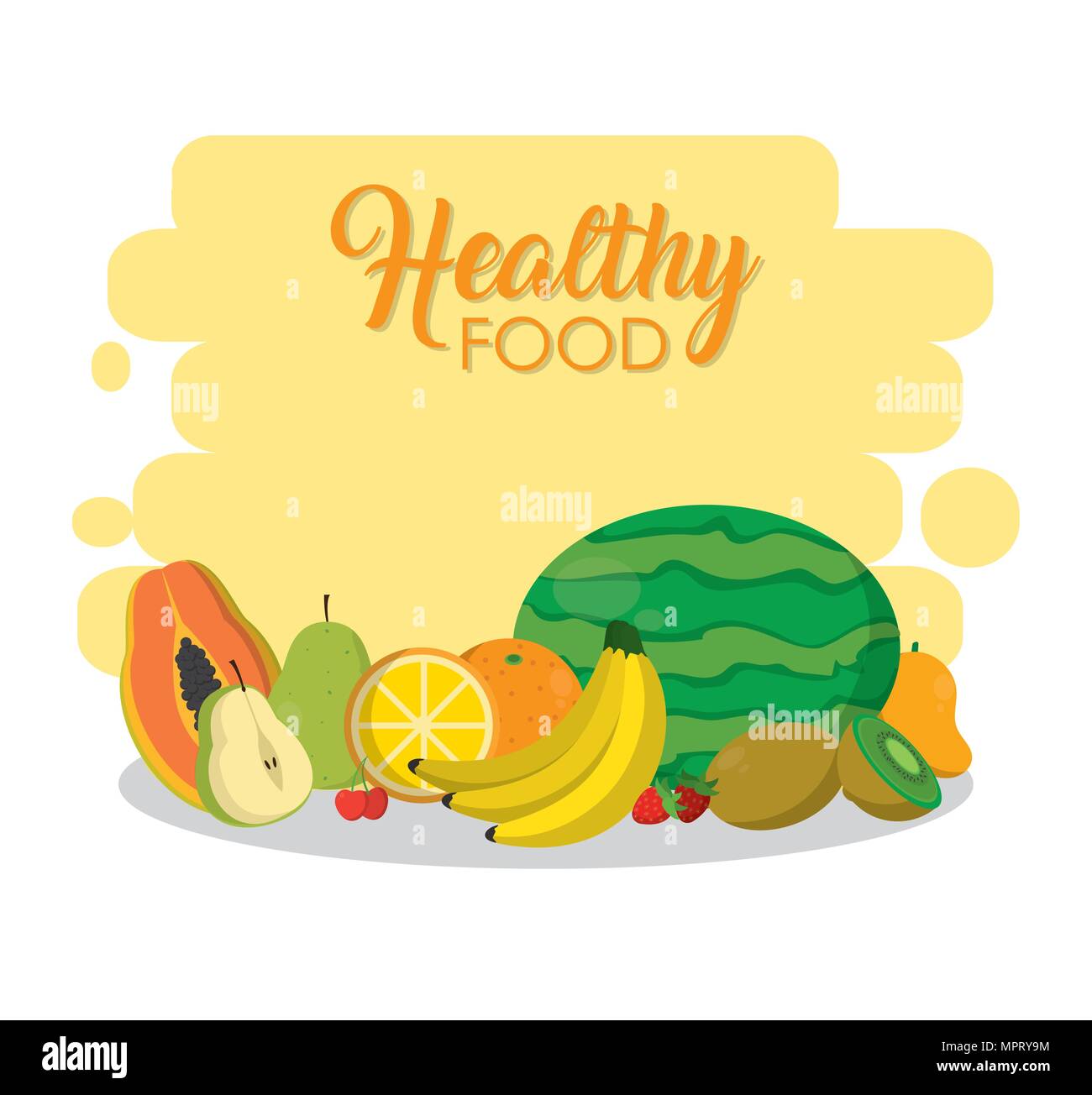 Healthy food concept Stock Vector Image & Art - Alamy