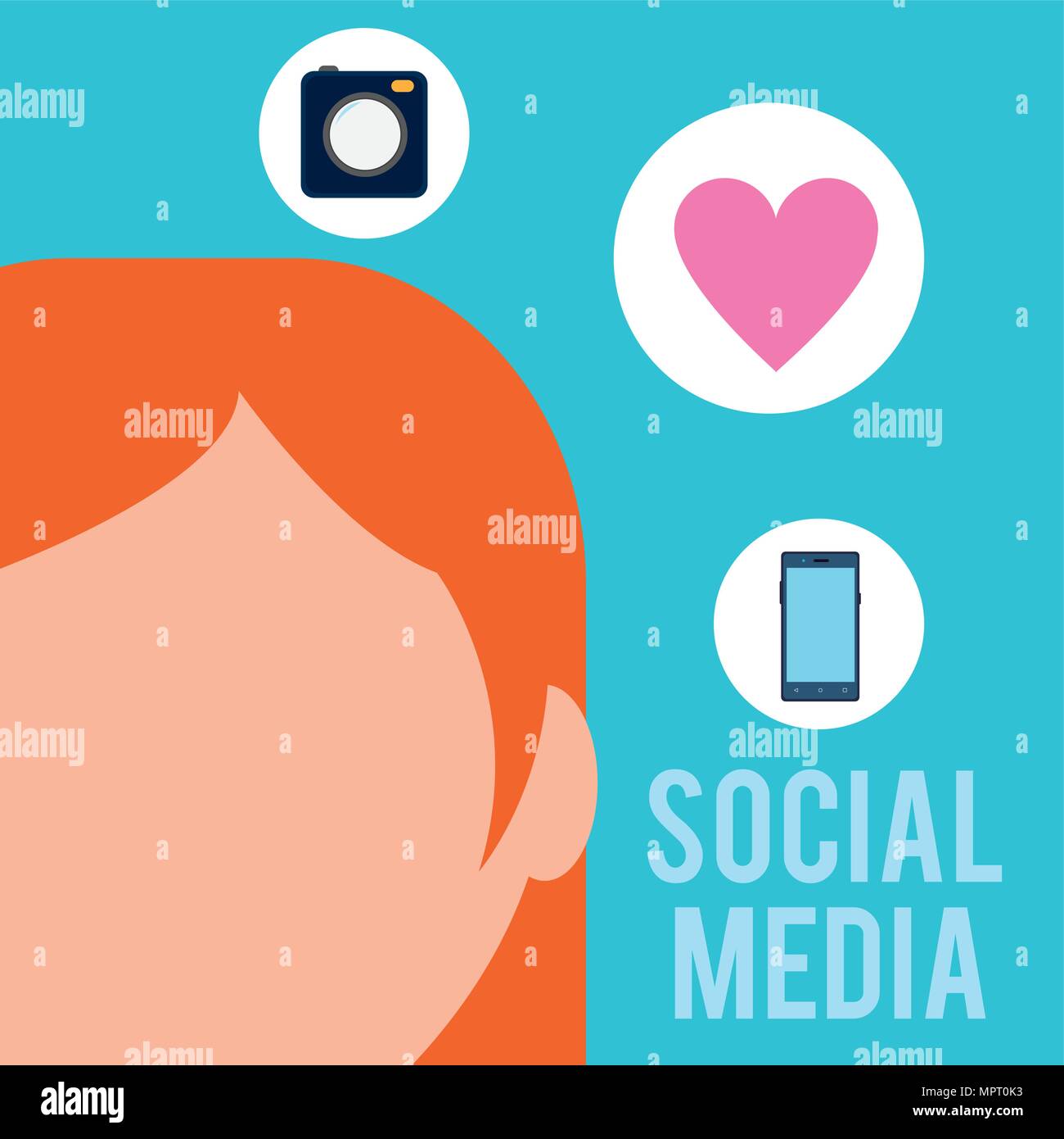 Social media cartoon Stock Vector Image & Art Alamy