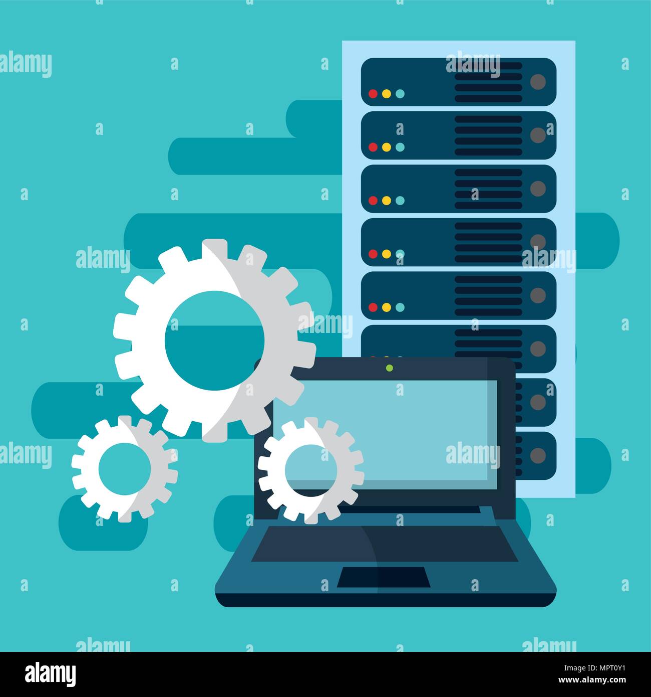 Data center technology Stock Vector Image & Art - Alamy