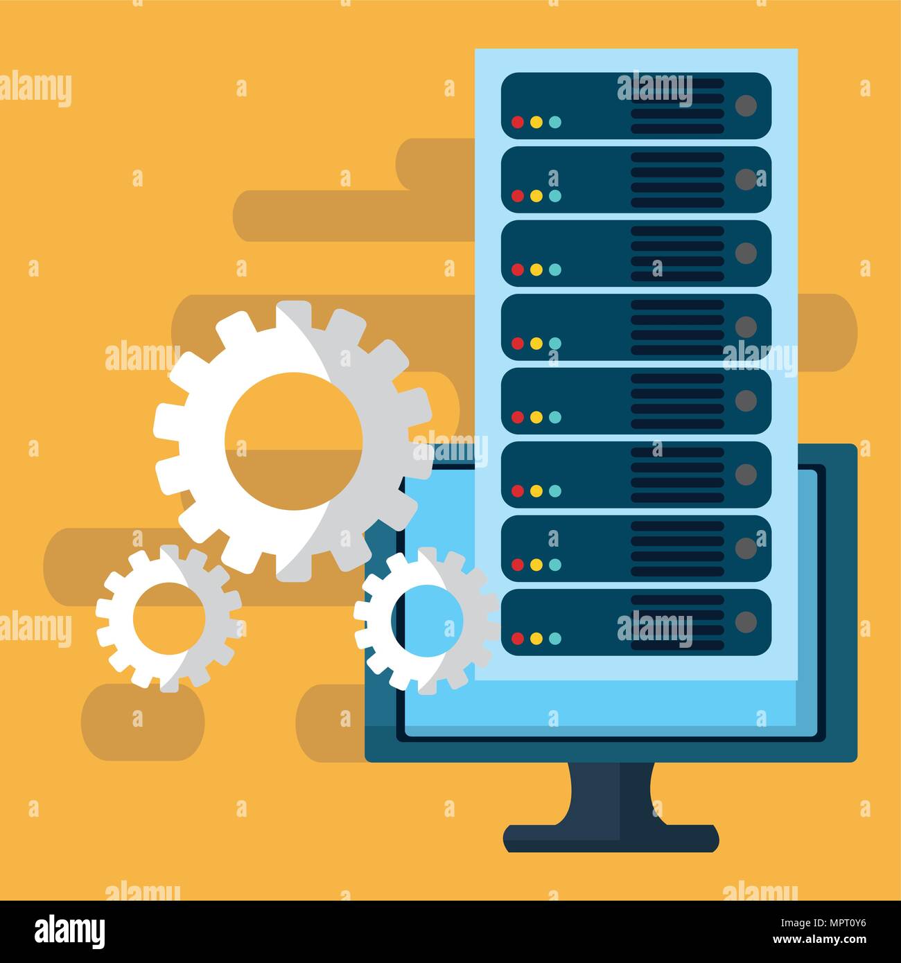 Data center technology Stock Vector Image & Art - Alamy