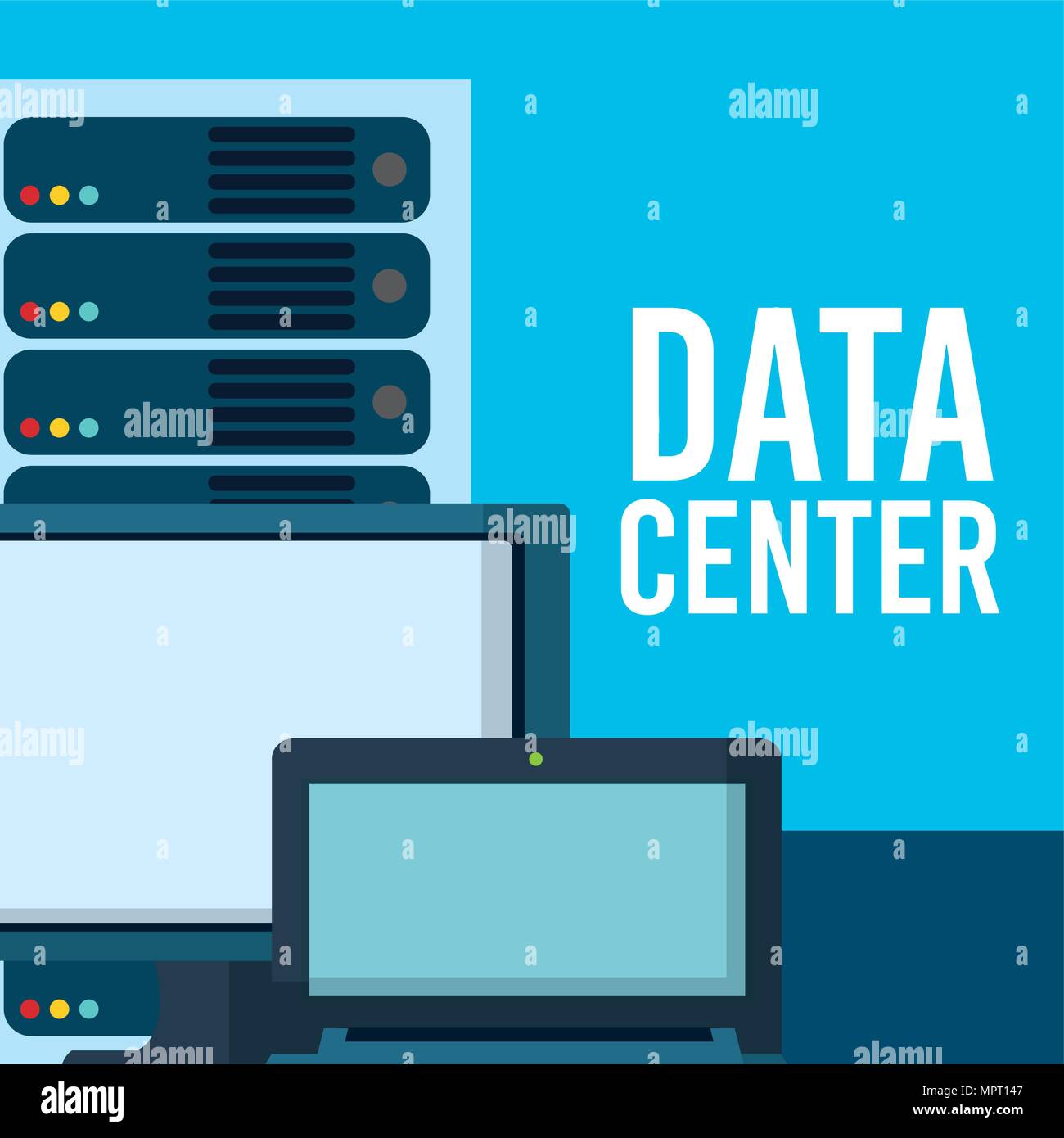Data center technology Stock Vector Image & Art - Alamy