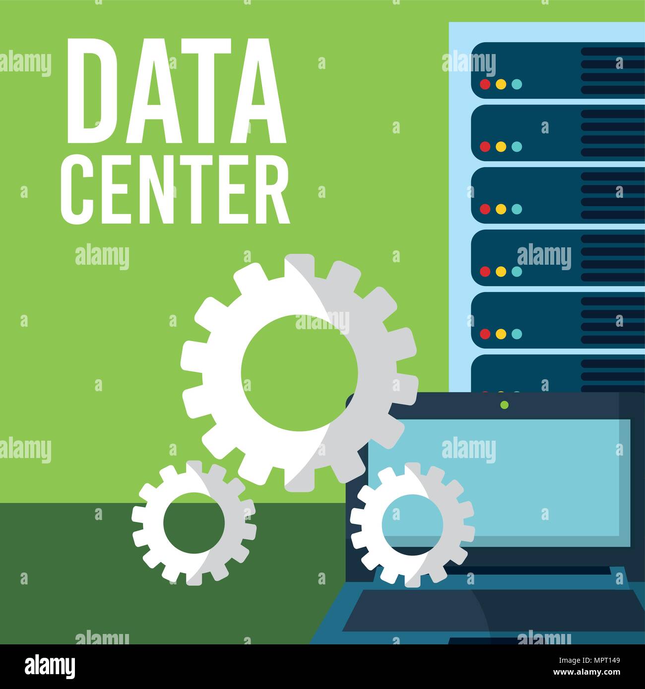 Data center technology Stock Vector Image & Art - Alamy