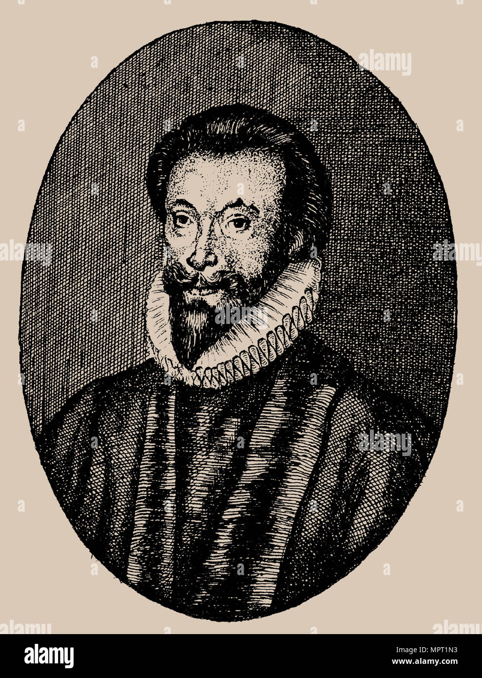 Portrait of the poet John Donne (15721631), 1650s Stock Photo Alamy