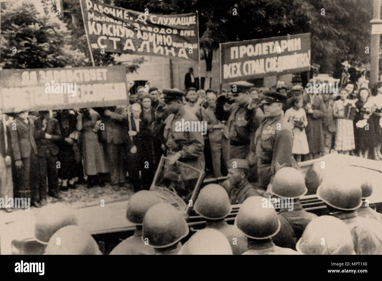 Soviet occupation of Bessarabia, 1940, 1940. Stock Photo