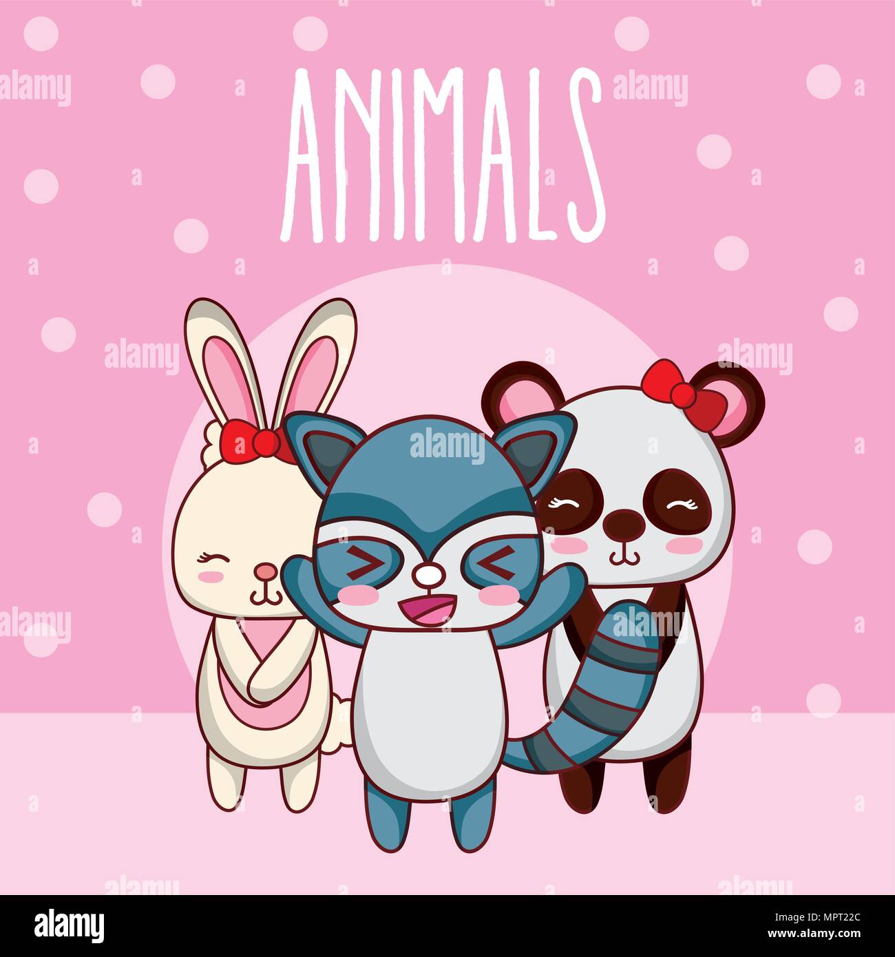 Cute animals friends cartoon Stock Vector Image & Art Alamy