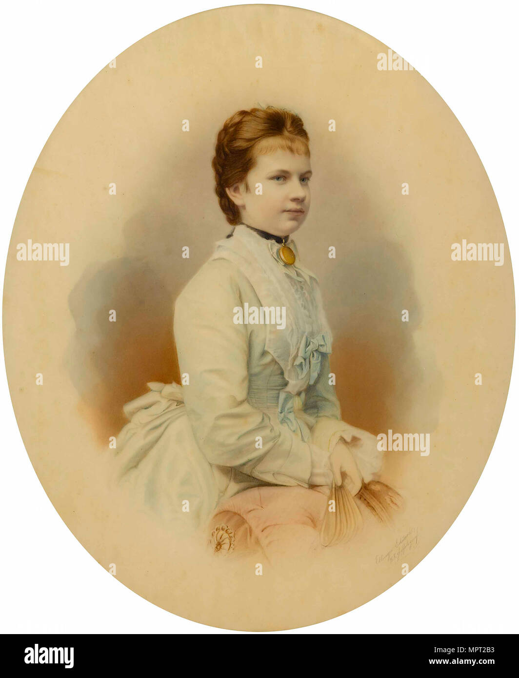 Archduchess Gisela of Austria (1856-1932), Princess of Bavaria, 1873. Stock Photo