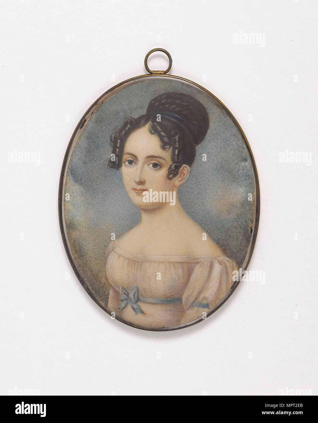 Portrait of Clara Wieck-Schumann (1819-1896), c. 1830. Stock Photo