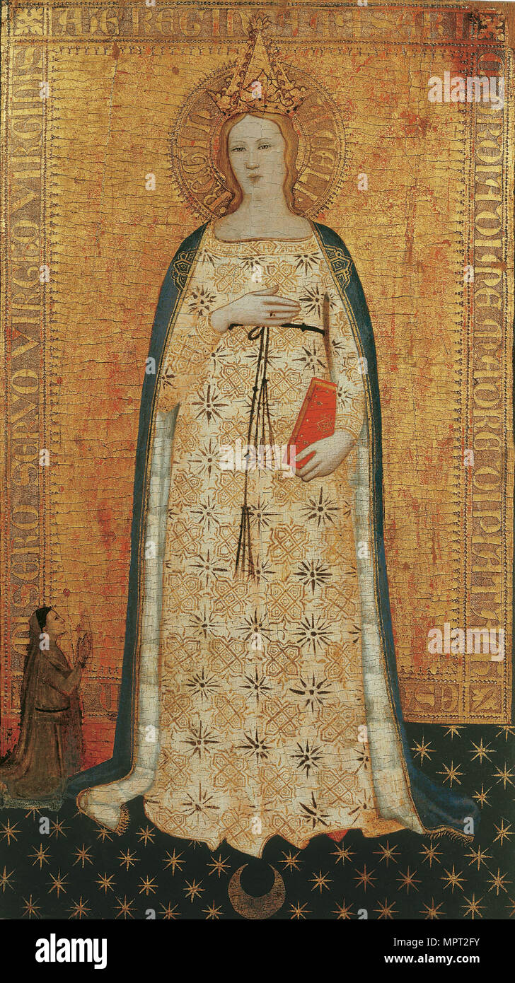 Madonna del Parto (Madonna of Parturition), 1355-1360. Stock Photo