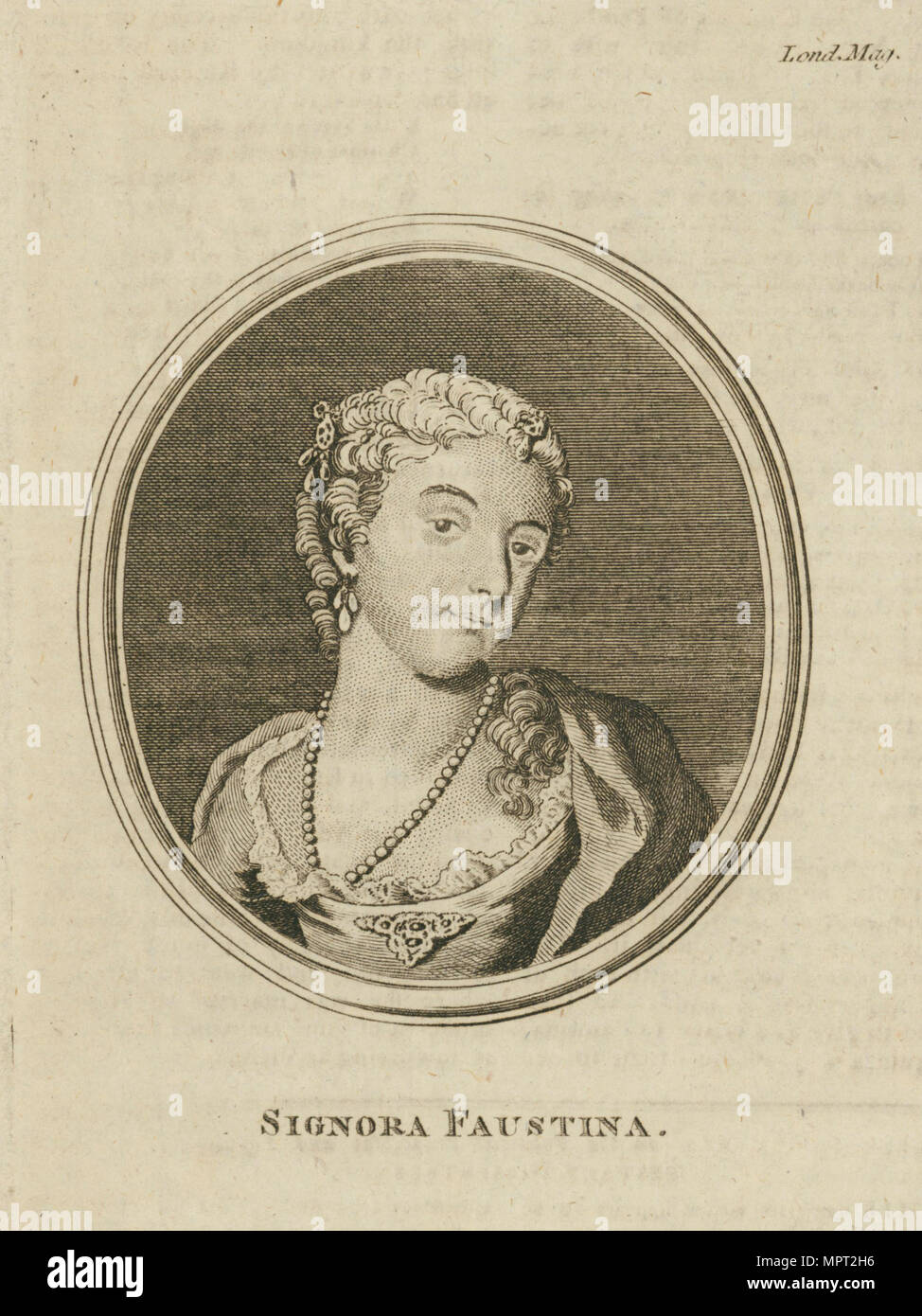 Faustina Hasse, born Bordoni (1697-1781), 1777. Stock Photo
