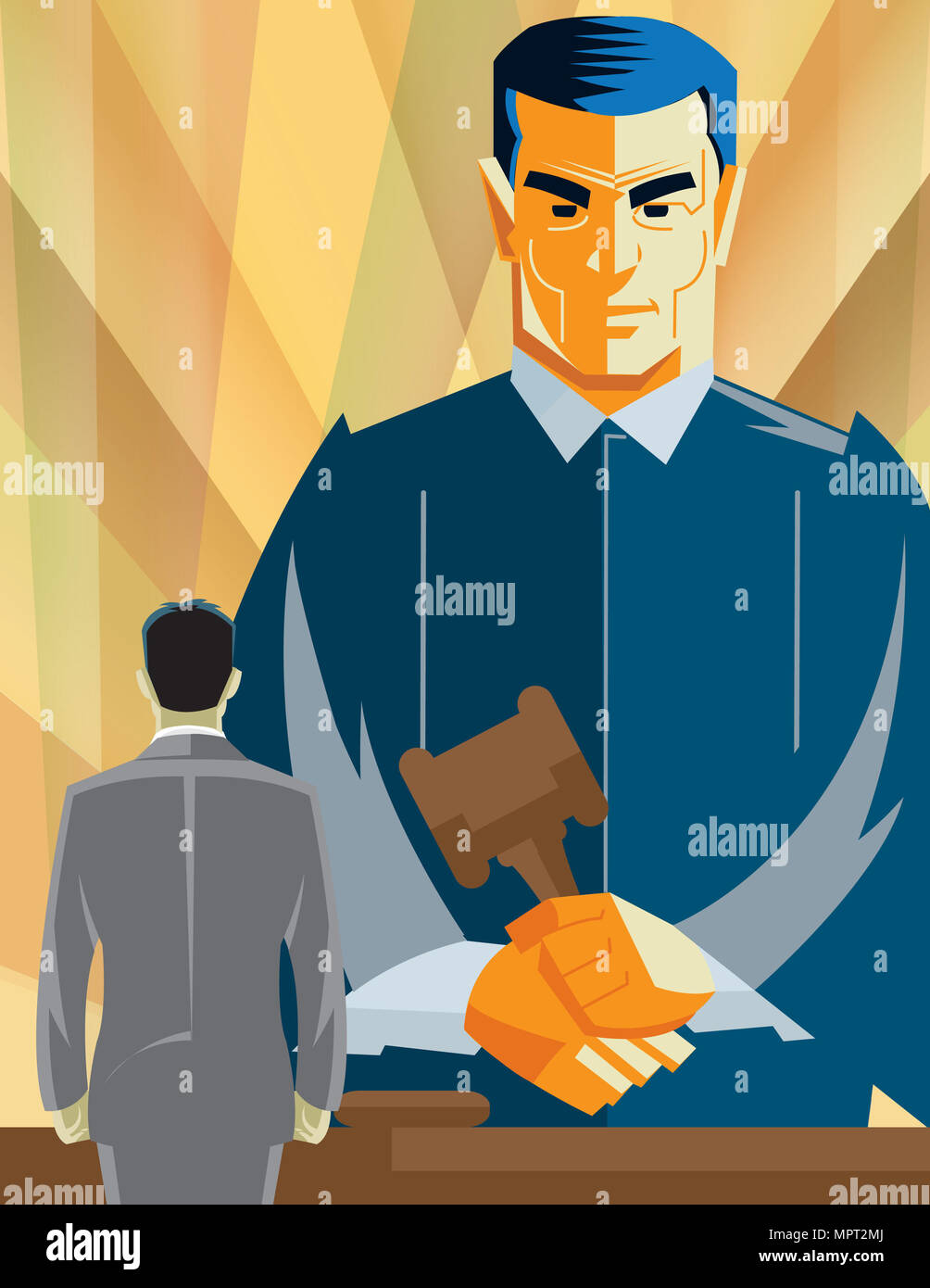 Judge in robe gavel in hires stock photography and images Alamy