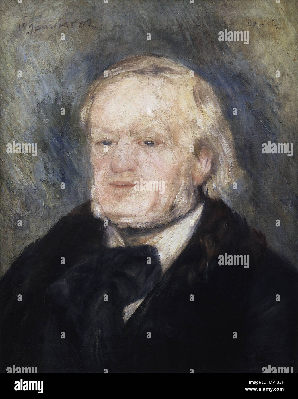 Portrait of the composer Richard Wagner (1813-1883), 1882. Stock Photo