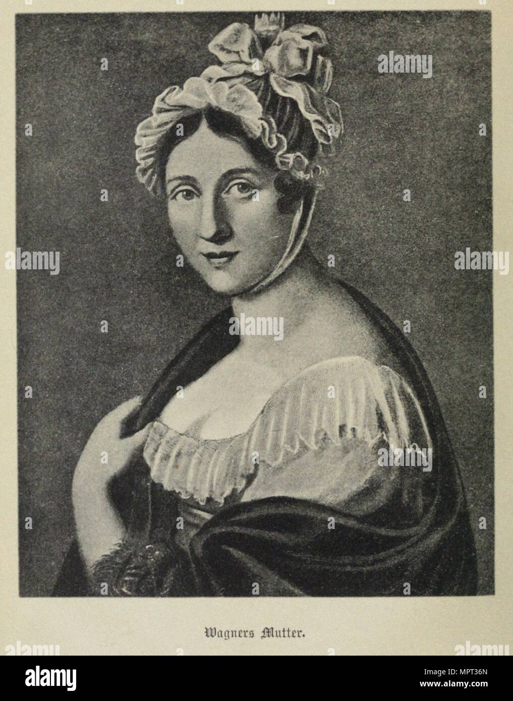 Johanna Rosine Wagner, née Pätz (1778-1848), Early 19th cen. Stock Photo
