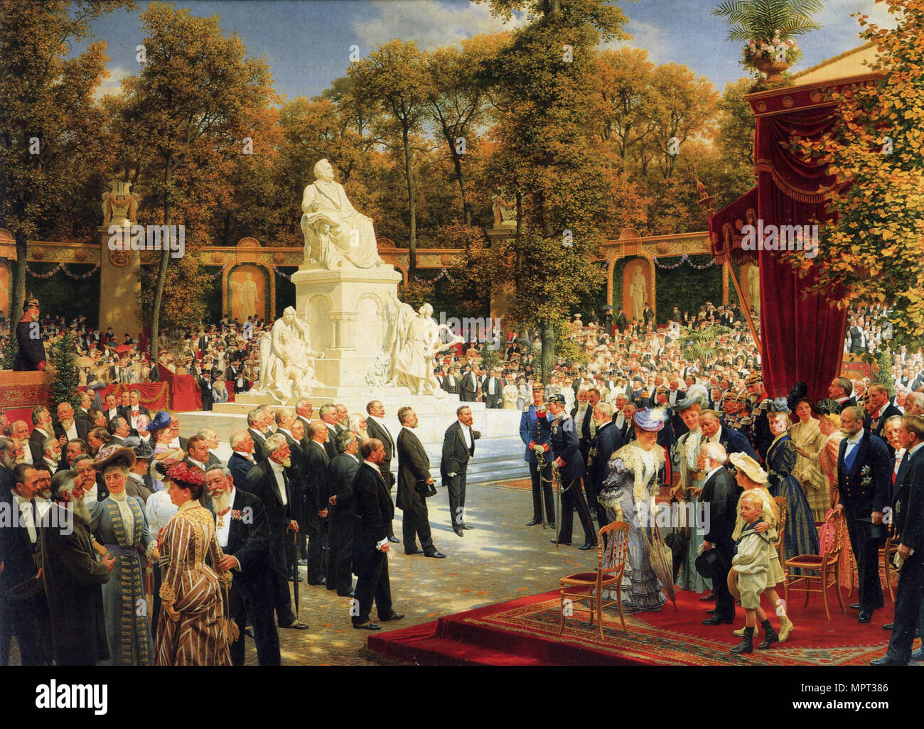 The Unveiling of the Memorial to Richard Wagner in Berlin on October 1, 1903, 1908. Stock Photo