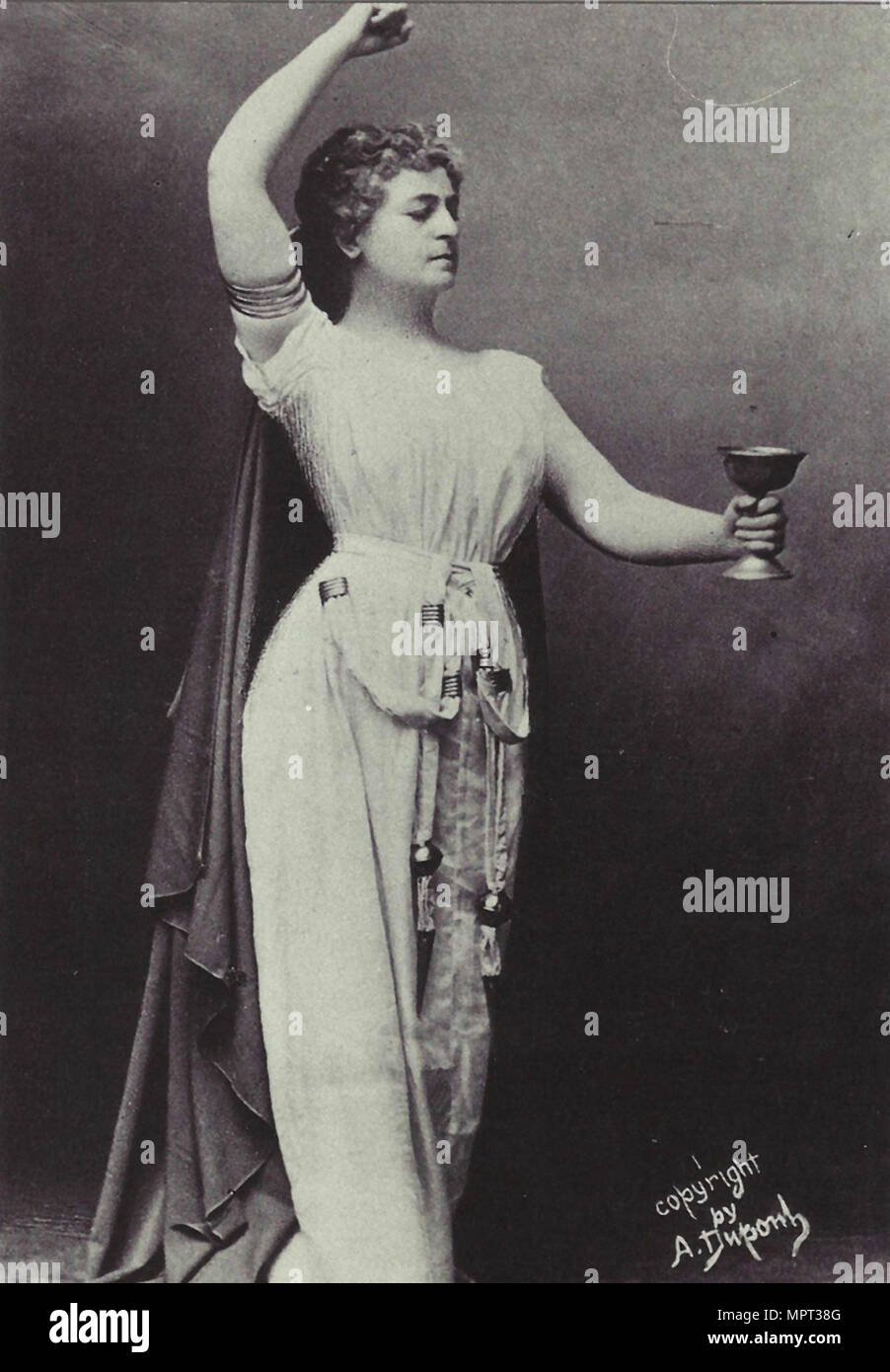 Opera singer Lilli Lehmann (1848-1929) as Isolde in Opera Tristan and Isolde by Richard Wagner, ca 1 Stock Photo