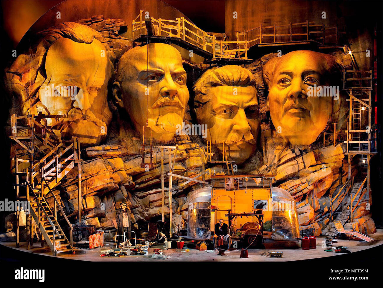 Frank Castorf's Der Ring des Nibelungen in Bayreuth, 2013. Stock Photo